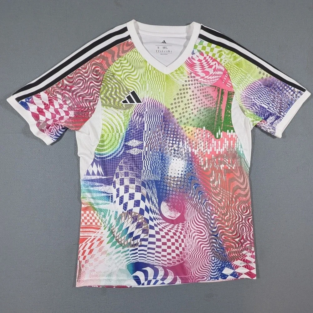 Adidas x Jeremy Scott Pride Tiro Jersey Mens Medium Slim Fit Soccer Abstract